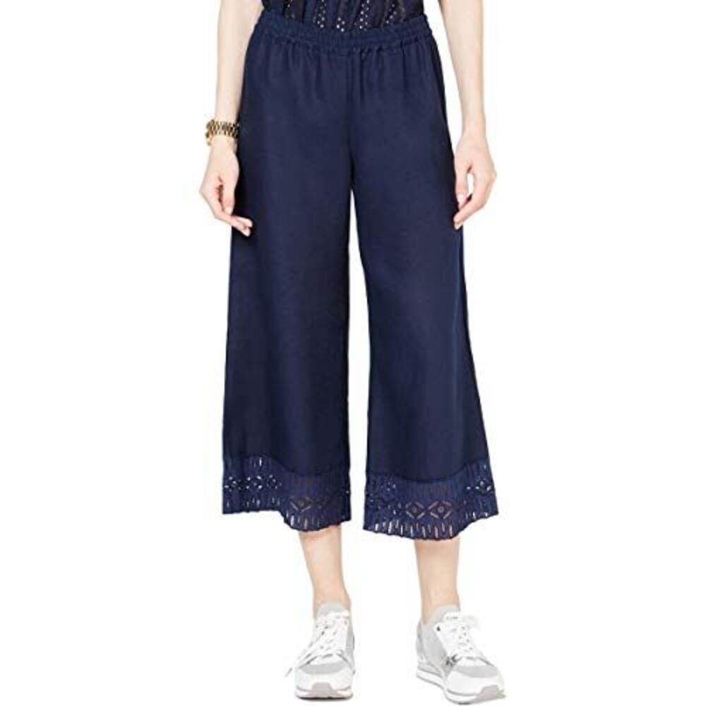 Michael Michael Kors Lace Trim Cropped Pants